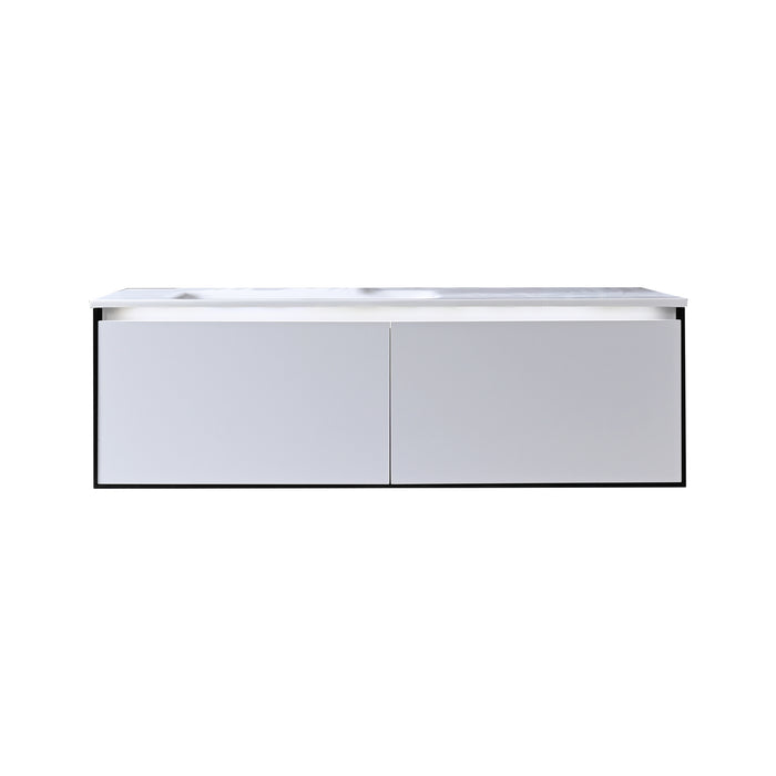 NEO Wallmount Vanities Combination Double Drawer - WV5698 + BASIN5698