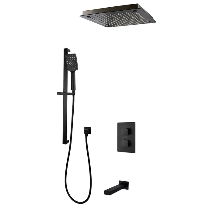 DIAMOND Three Way Thermostatic Shower System - Kit 1