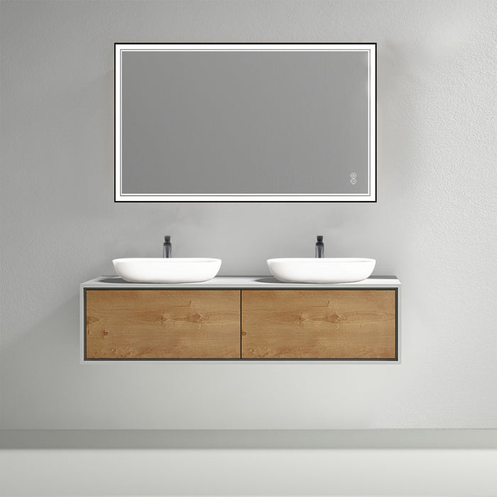 Modern Wallmount Vanities double drawer - WV0812WD