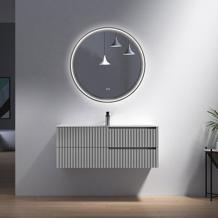 Modern Wallmount Vanities Combination kit 3 - WV6111MG + BASIN6111