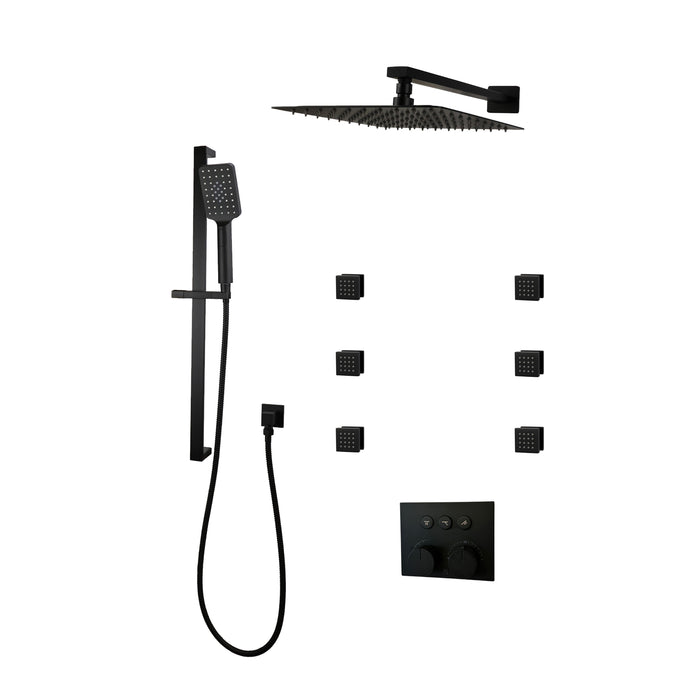 DIAMOND Push-button Three Way Thermostatic System - Kit 2