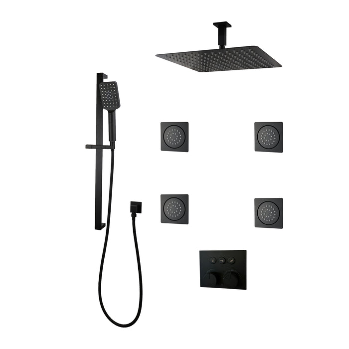 DIAMOND Push-button Three Way Thermostatic System - Kit 3