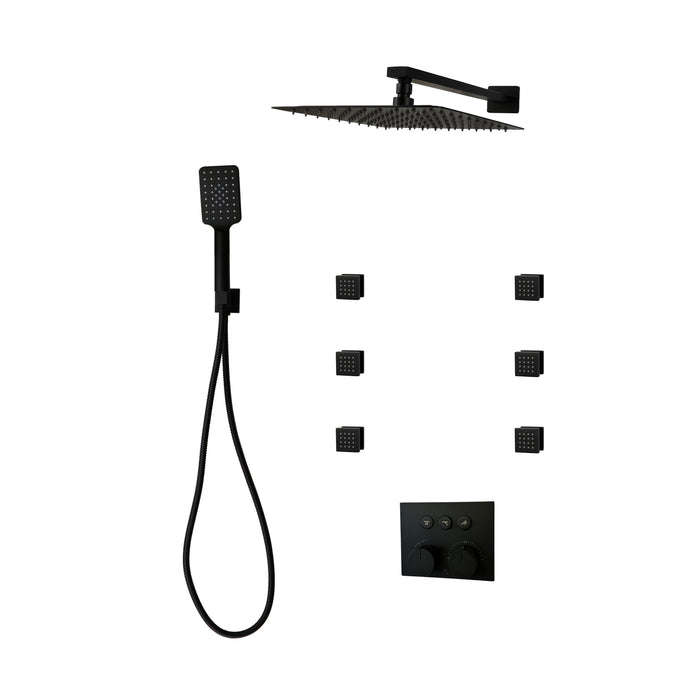 DIAMOND Push-button Three Way Thermostatic System - Kit 5