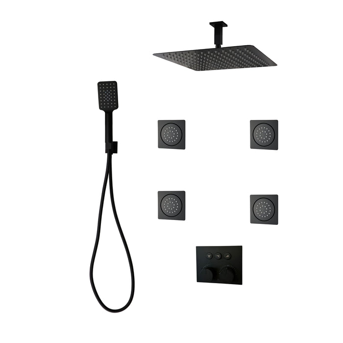 DIAMOND Push-button Three Way Thermostatic System - Kit 6