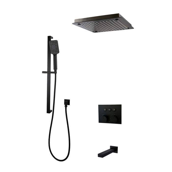 DIAMOND Push-button Three Way Thermostatic System - Kit 1
