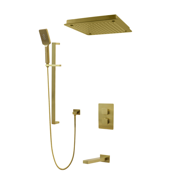 DIAMOND Three Way Thermostatic Shower System - Kit 1