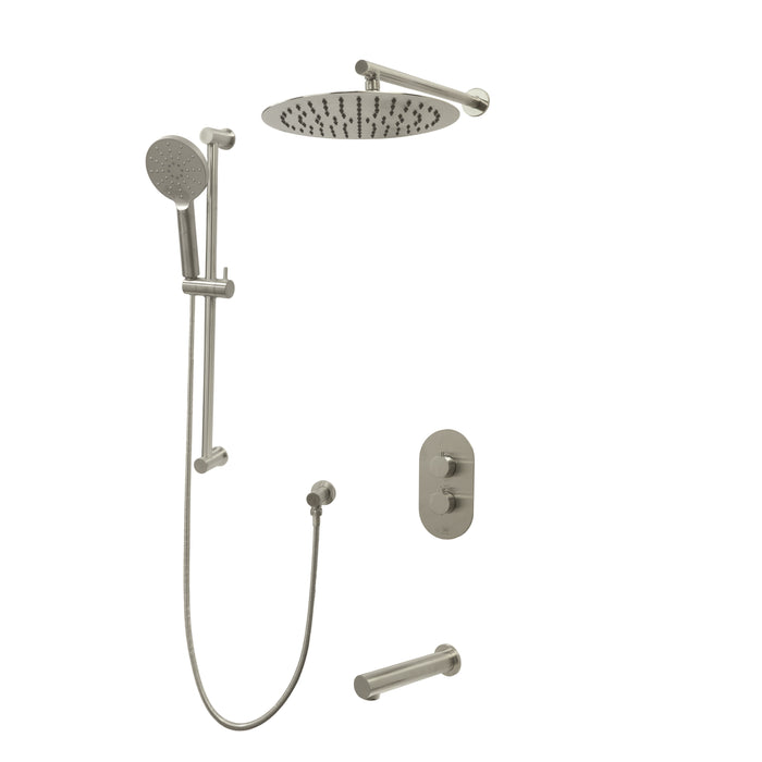 CRYSTAL Three Way Thermostatic Shower System - Kit 1