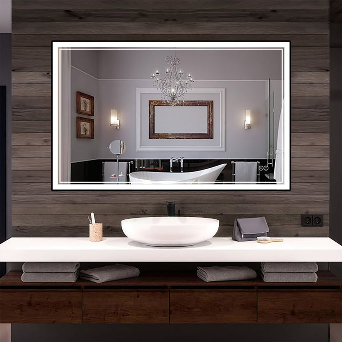 INFINITY SP Front-lit Framed Bathroom LED Vanity Mirror - LEDBMF217