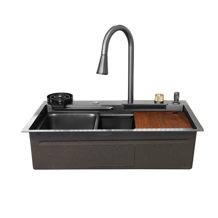 Waterfall Workstation Kitchen Sink with Cup washer - ADL-7546H