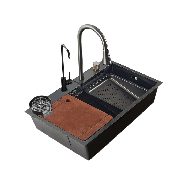 Waterfall Workstation Kitchen Sink with Cup washer - ADL-7546H