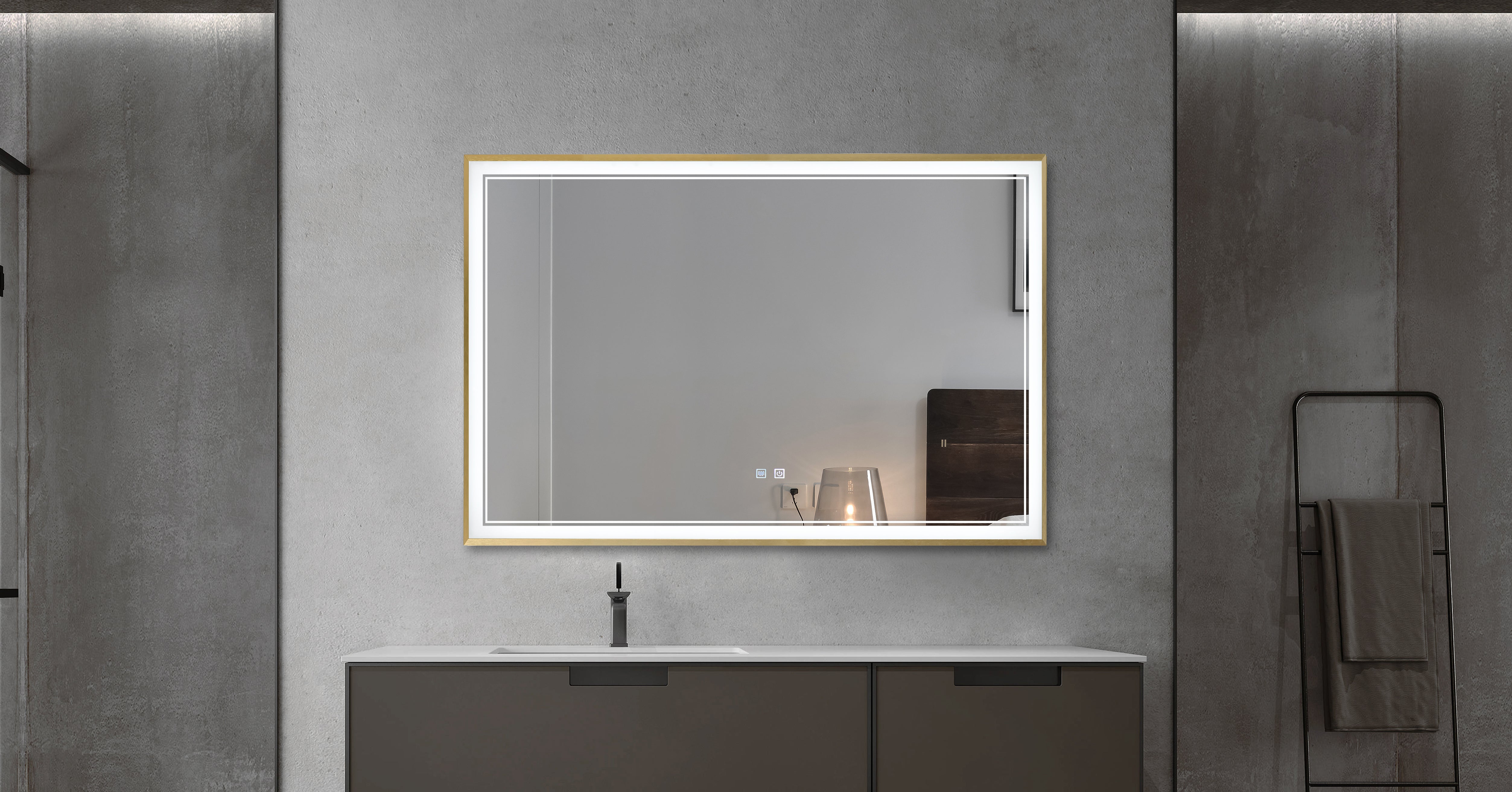 NEW INFINITY Framed Back Light LED Mirror - LMF200BX — KODAEN INC.
