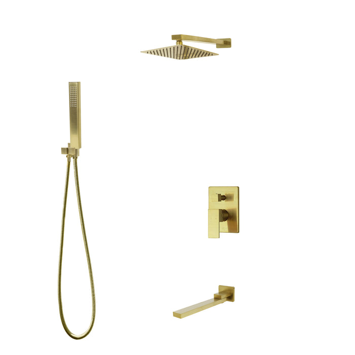 MADISON Three Way Pressure Balanced Shower System - Fixed Hand Shower