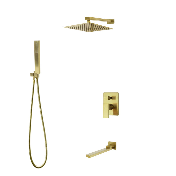 MADISON Three Way Pressure Balanced Shower System - Fixed Hand Shower