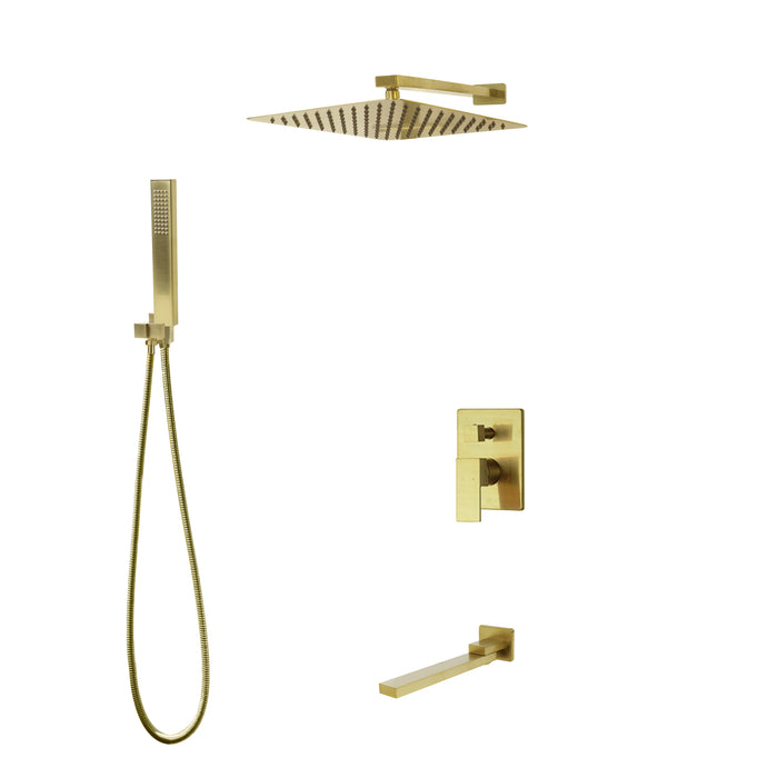 MADISON Three Way Pressure Balanced Shower System - Fixed Hand Shower