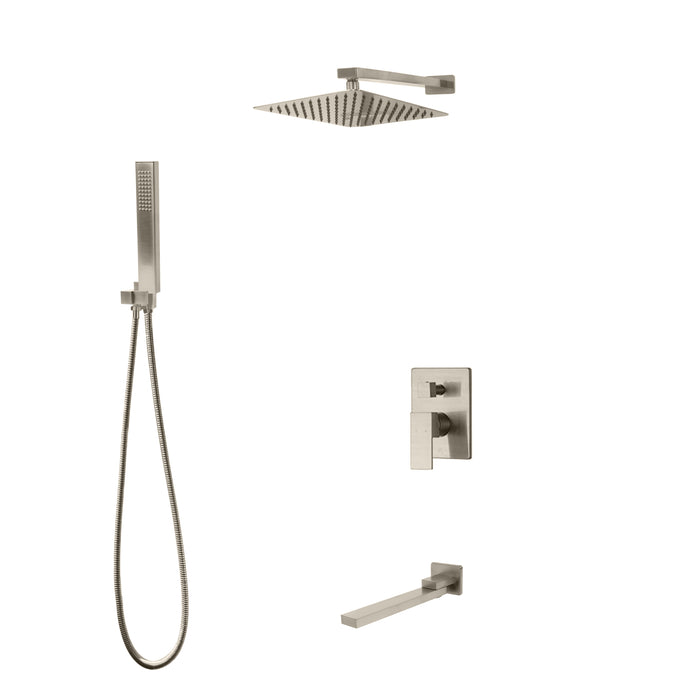MADISON Three Way Pressure Balanced Shower System - Fixed Hand Shower