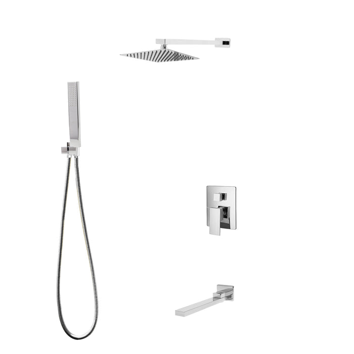 MADISON Three Way Pressure Balanced Shower System - Fixed Hand Shower