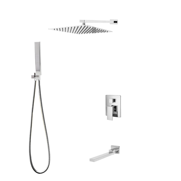 MADISON Three Way Pressure Balanced Shower System - Fixed Hand Shower