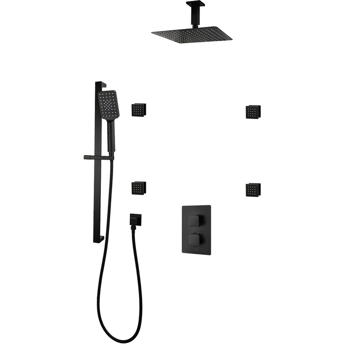 DIAMOND Three Way Thermostatic Shower System - Kit 2