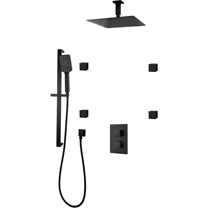 DIAMOND Three Way Thermostatic Shower System - Kit 2