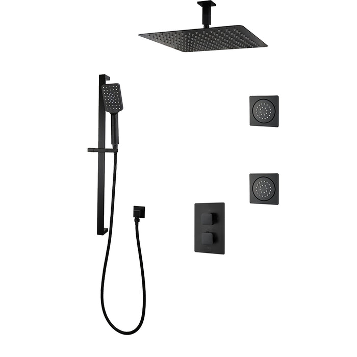 DIAMOND Three Way Thermostatic Shower System - Kit 3