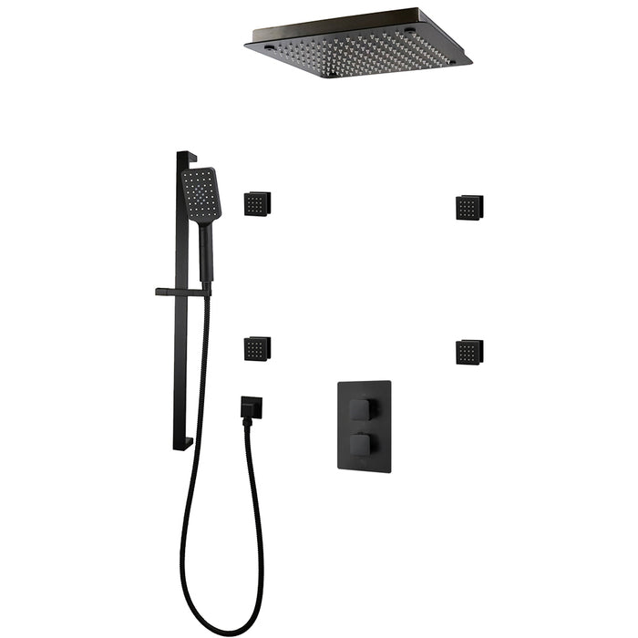 DIAMOND Three Way Thermostatic Shower System - Kit 2