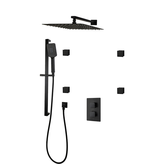 DIAMOND Three Way Thermostatic Shower System - Kit 2