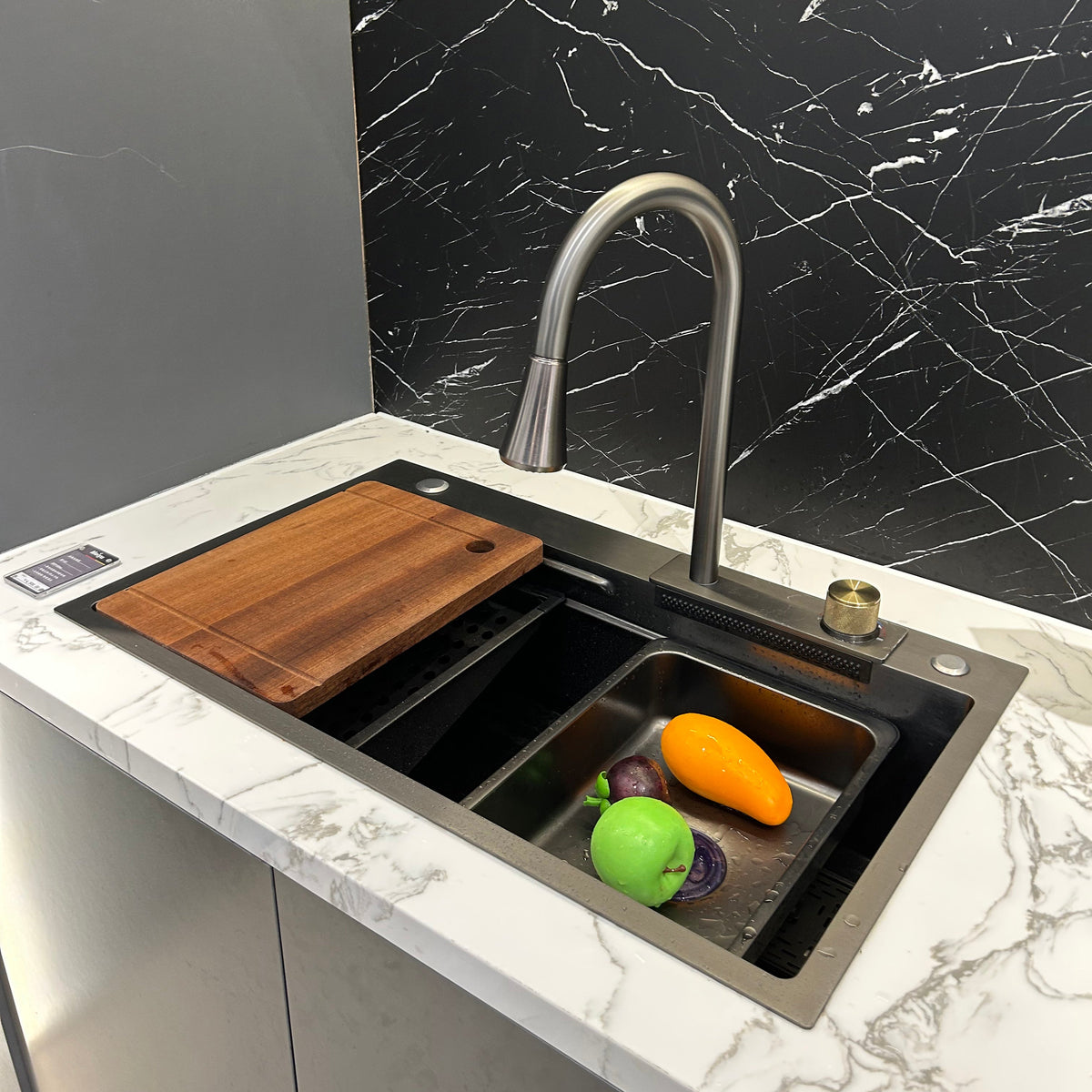 Waterfall Workstation Kitchen Sink with Cup washer - ADL-7546H