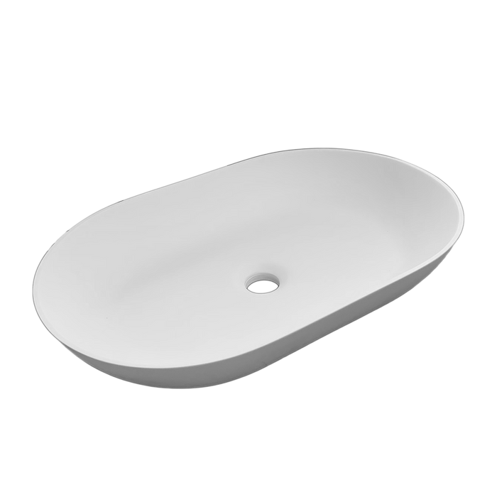 Solid surface oval vessel sink - VSOVAL550