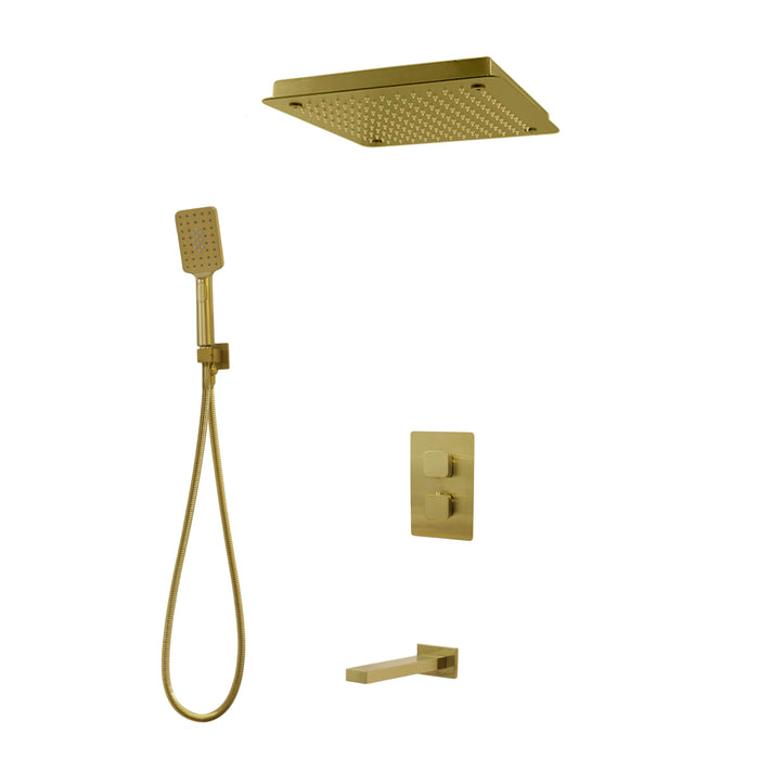 DIAMOND Three Way Thermostatic Shower System - Kit 4
