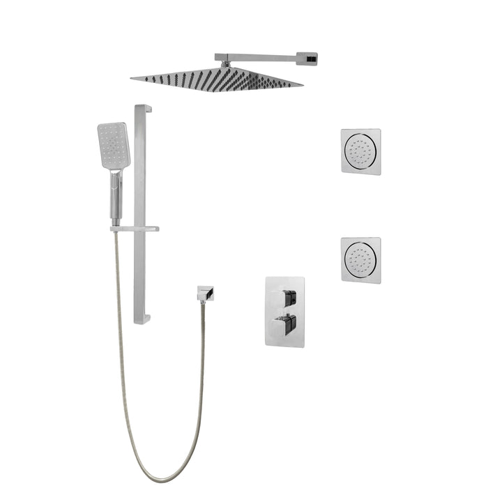 DIAMOND Three Way Thermostatic Shower System - Kit 3