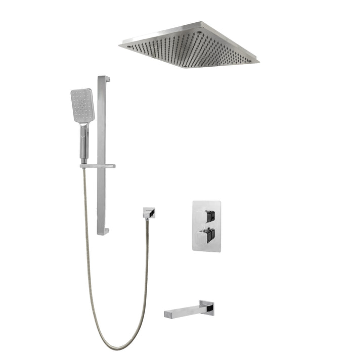 DIAMOND Three Way Thermostatic Shower System - Kit 1