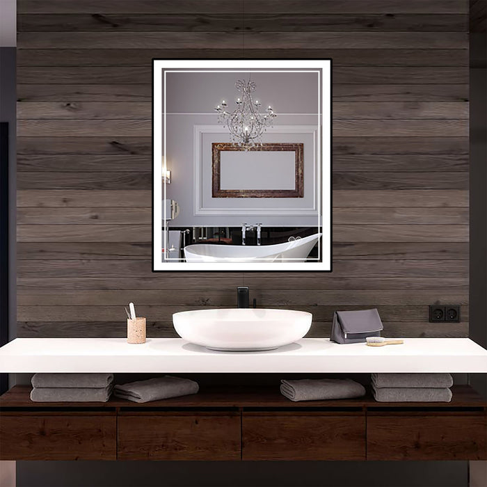 INFINITY SP Front-lit Framed Bathroom LED Vanity Mirror - LEDBMF217
